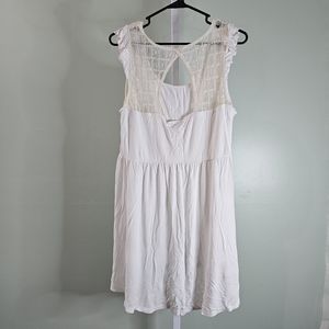 Torrid Super Soft Scoop Neck Lace Yoke Babydoll‎ Tank Top Size One 1 XL